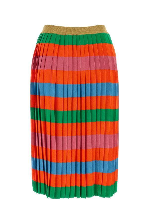 Gucci Woman Multicolor Viscose Blend Skirt
