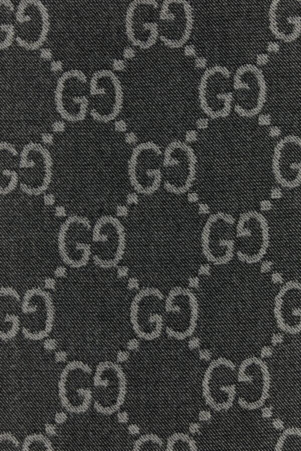 Gucci Man Embroidered Wool Scarf