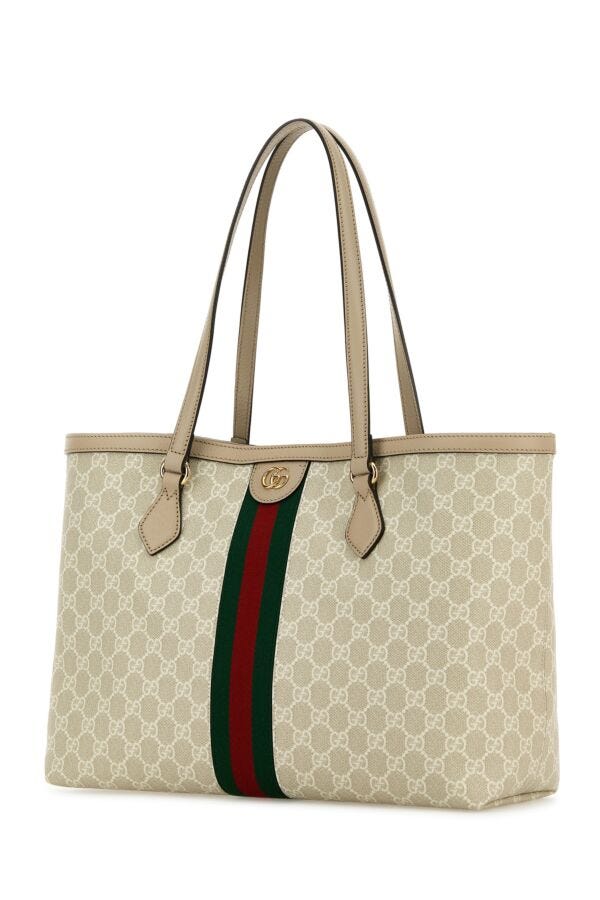 Gucci Woman Gg Supreme Fabric Medium Ophidia Shopping Bag