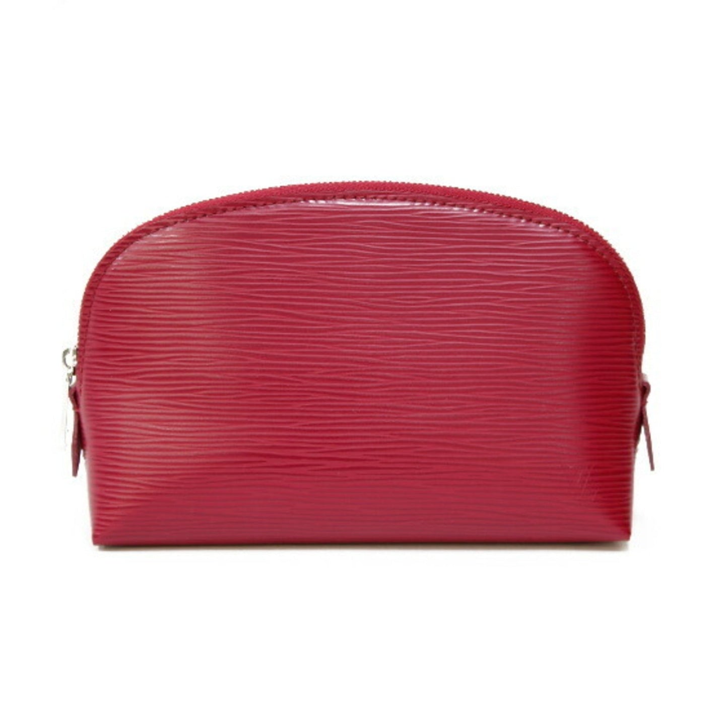 LOUIS VUITTON Epi Pochette Tick Leather Fuchsia Engine Makeup Pouch Louis Vuitton Women's Men's