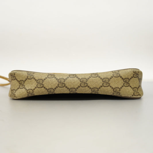 GUCCIAuth Shoulder Bag 97 02 068 Women's GG Supreme,Leather Beige