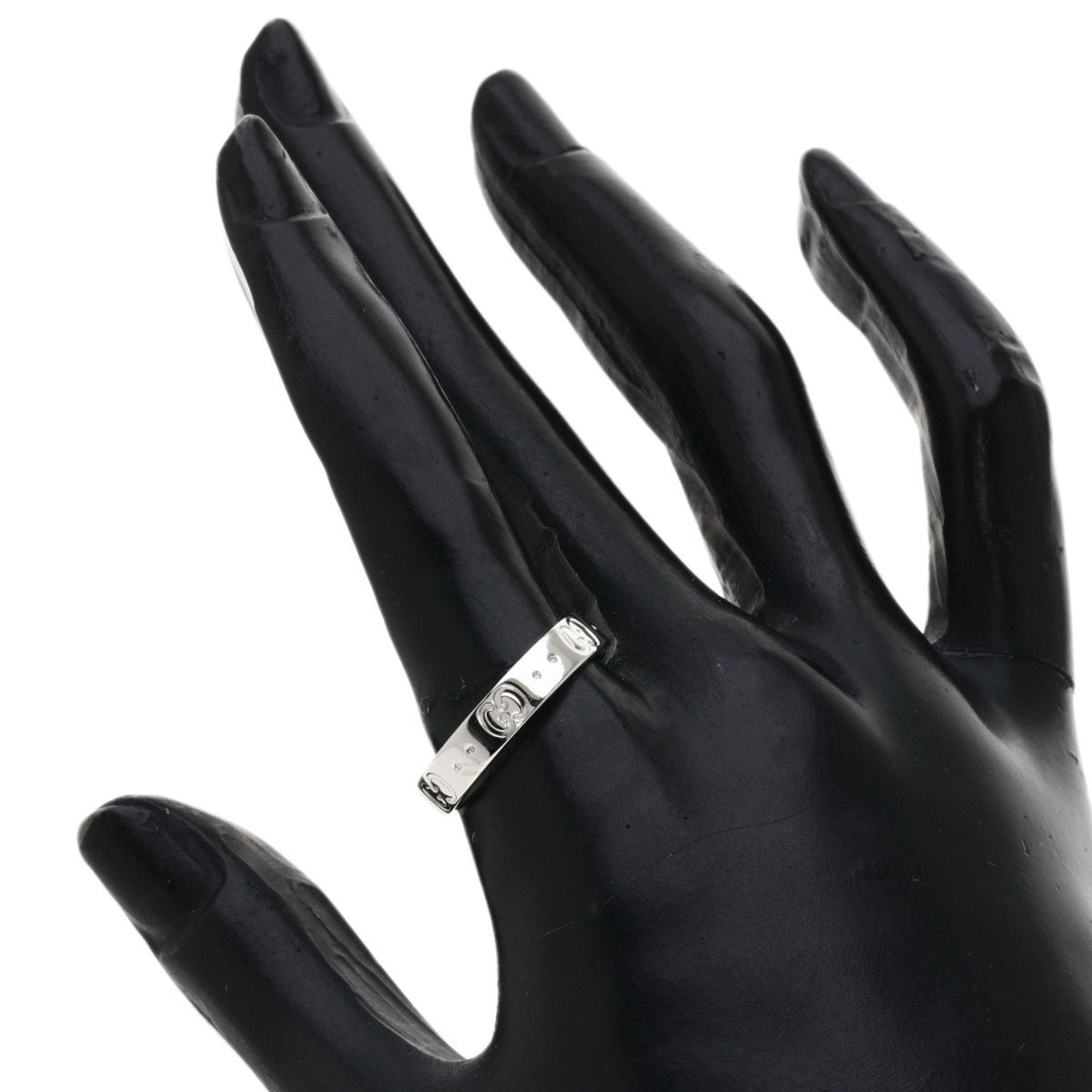 Gucci Icon # 18 Ring / K18 White Gold Men's GUCCI