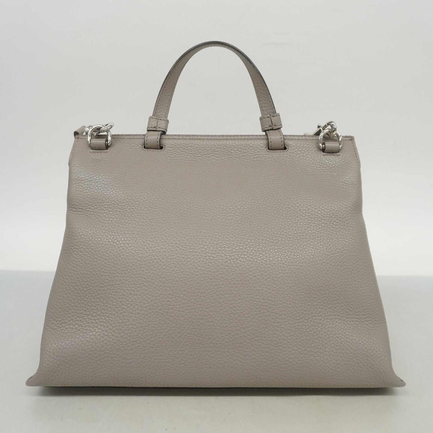 Gucci Bamboo 2way Bag 392013 Women's Leather Handbag,Shoulder Bag Grayish