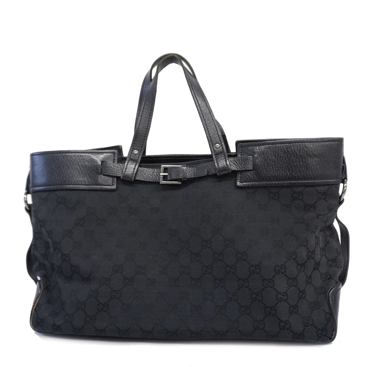 GUCCIAuth GG Canvas Tote Bag 106251 Women's Tote Bag Black