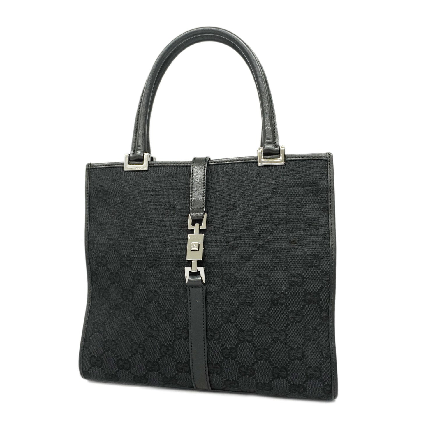 Gucci Jackie HandBag 002 1065 Women's GG Canvas Black