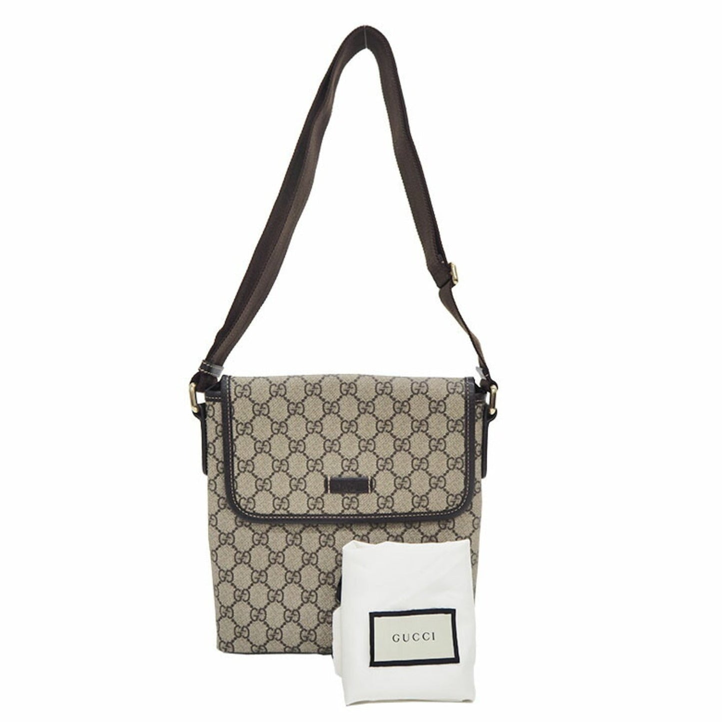 Gucci GG Supreme Shoulder Bag 223666 Beige