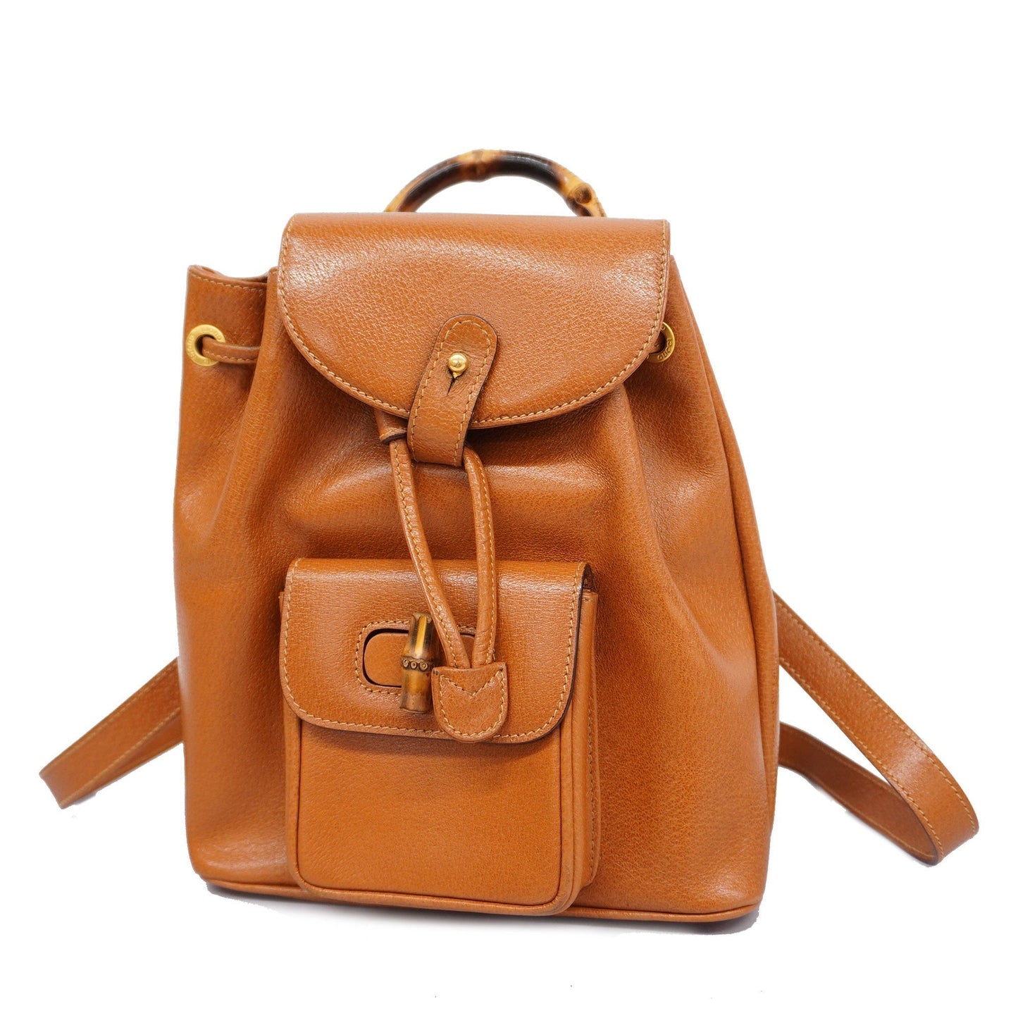 Gucci Bamboo Rucksack 003 1705 0030 Women's Leather Backpack Brown