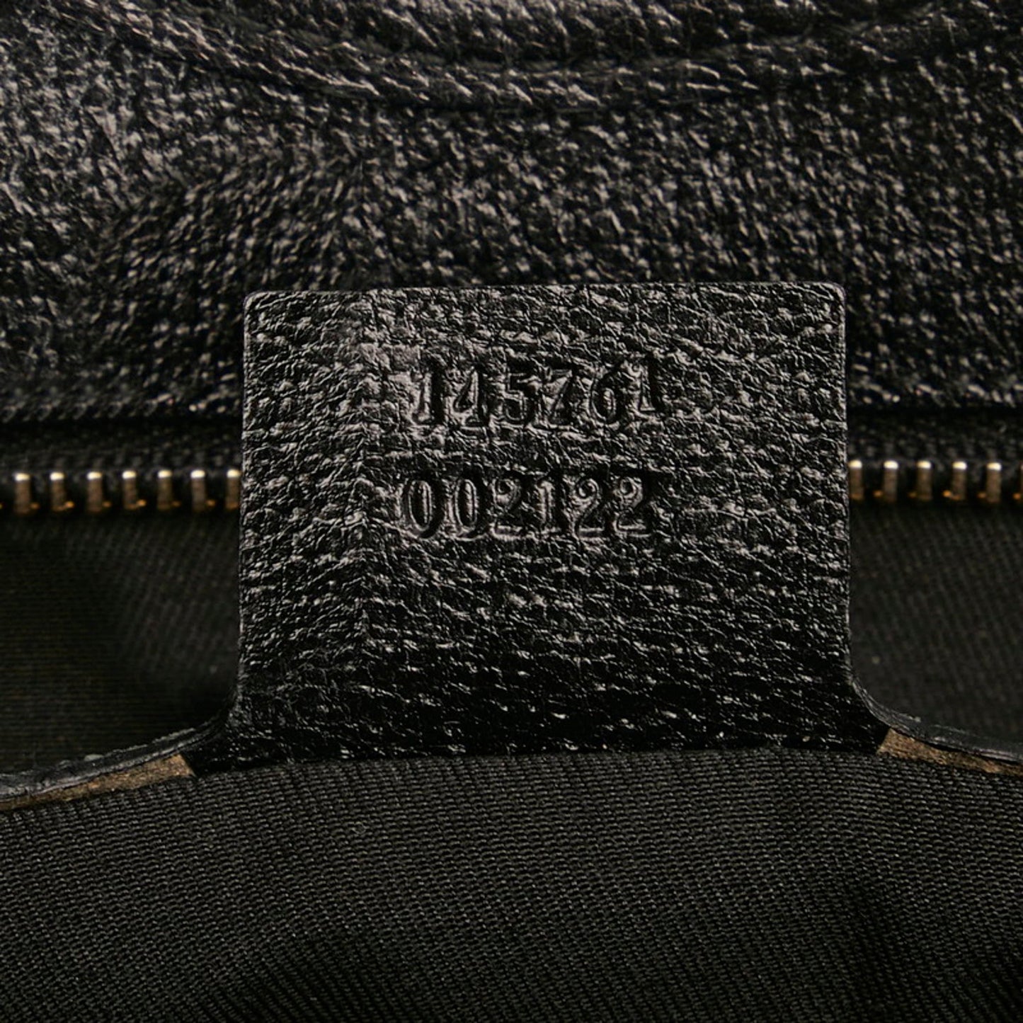 Gucci Horsebit Handbag 145761 Black Canvas Leather Ladies GUCCI