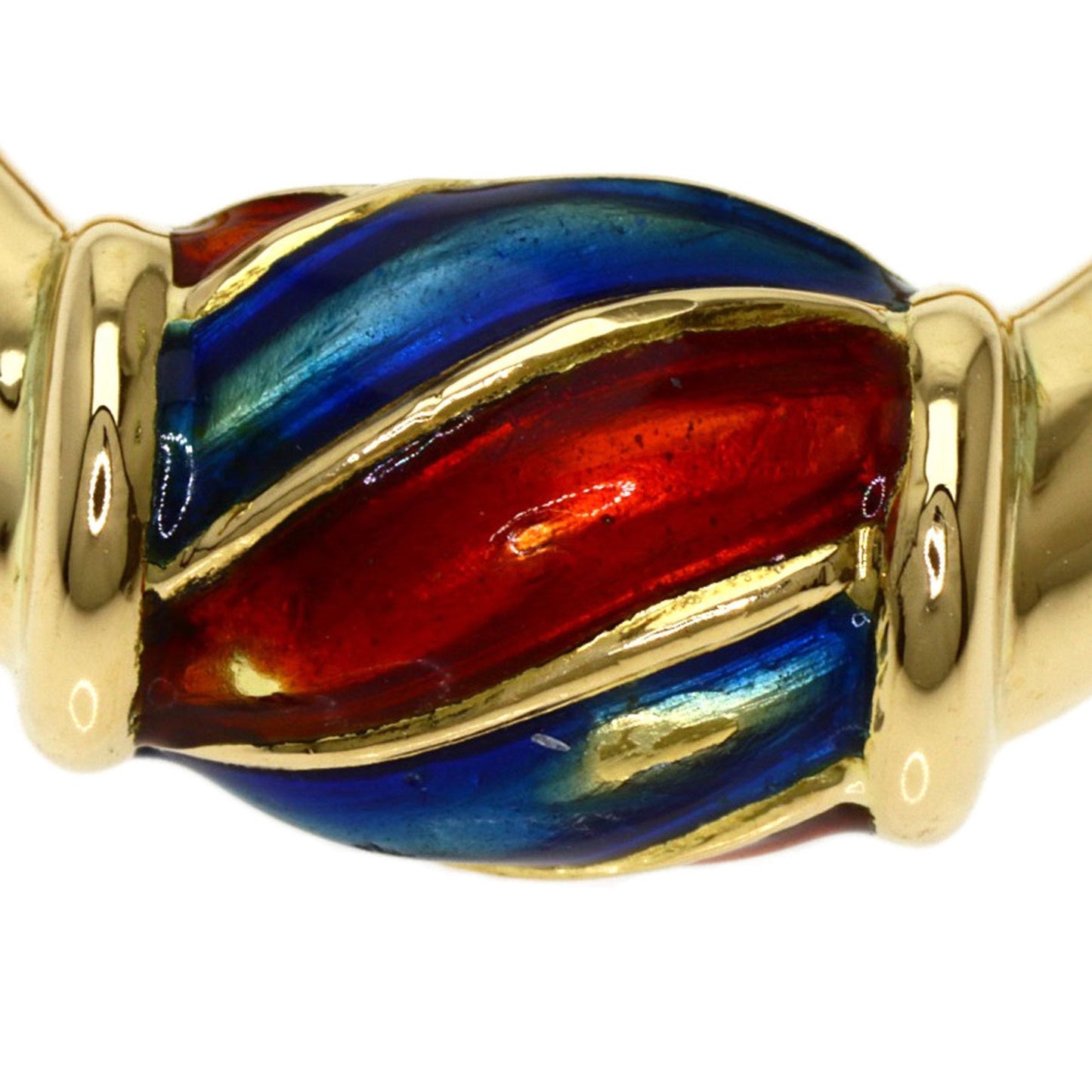 Gucci Enamel Ring K18 Yellow Gold Ladies Gucci