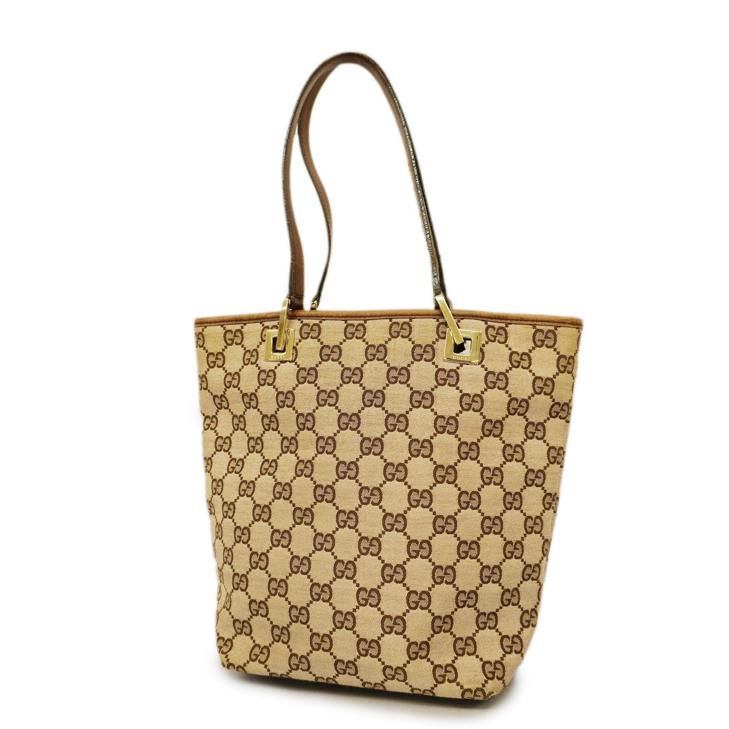 GUCCI GG Canvas Handbag 002 1099 Women's Leather Handbag Beige,Brown