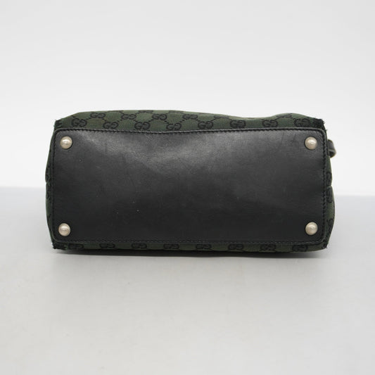 GUCCIAuth Tote Bag 285585 Women's GG Canvas Handbag,Tote Bag Black,Khaki