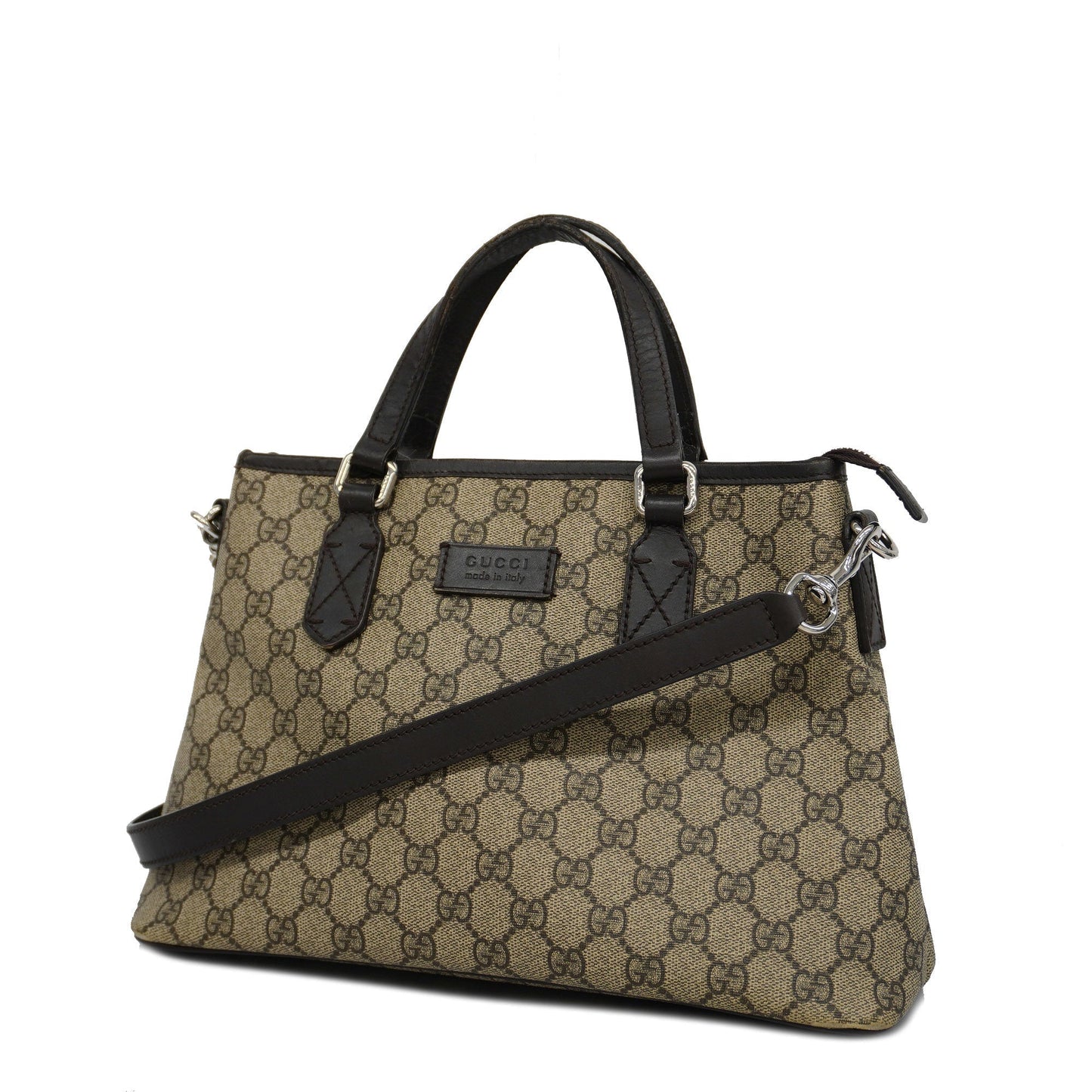 GUCCIAuth 2way Bag 429019 Women's GG Supreme,Leather Handbag,Shoulder Bag Beige