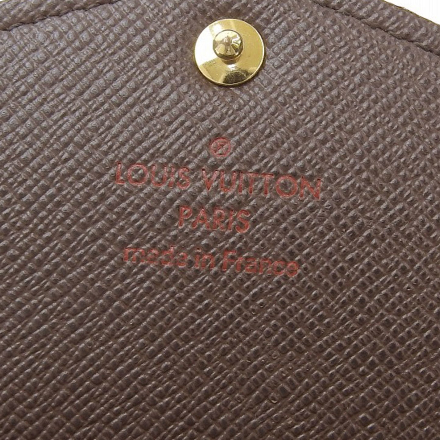 Louis Vuitton Damier Portefeuille Sarah long wallet with hook Ebene N63209