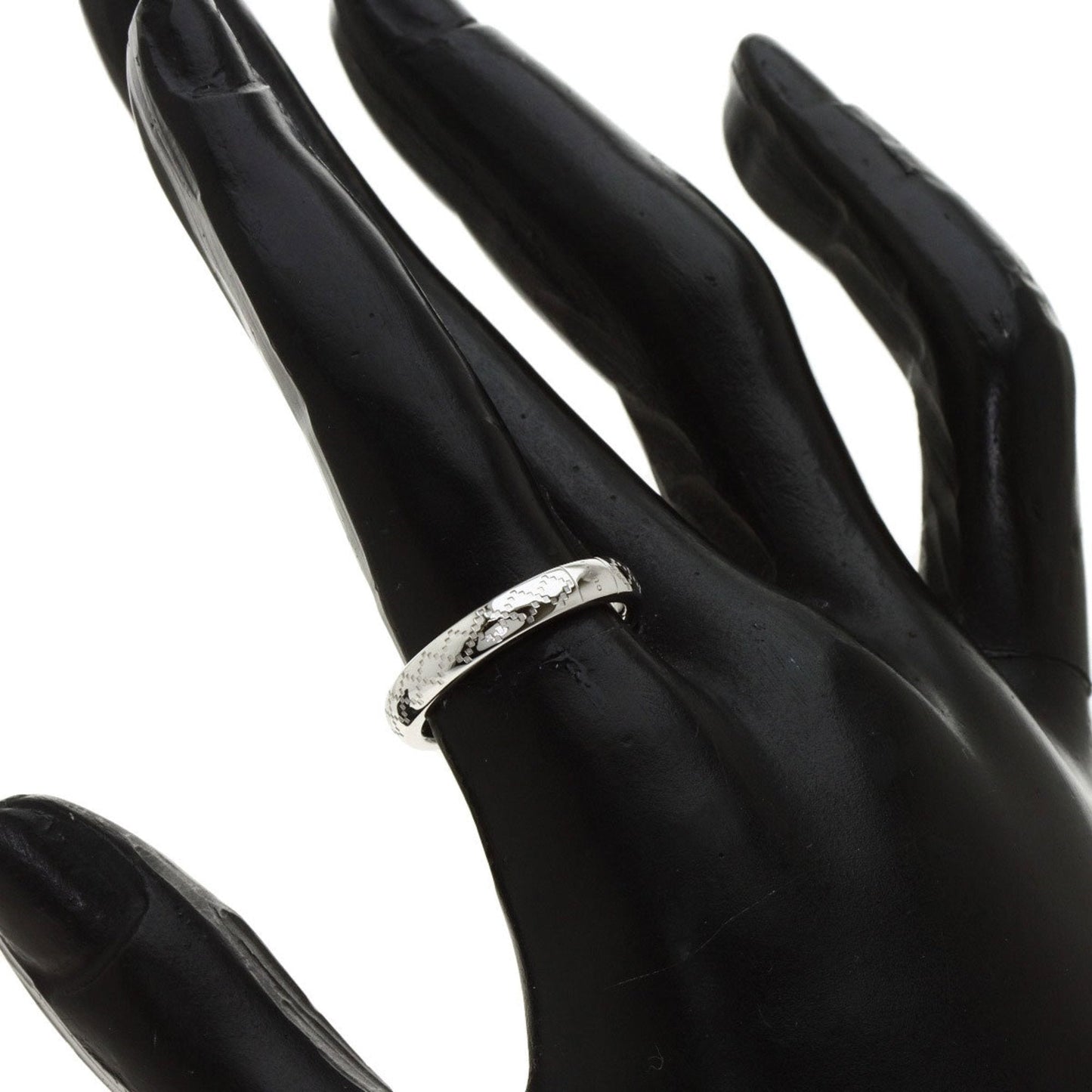 Gucci Diamantissima #11 Ring K18 White Gold Ladies GUCCI