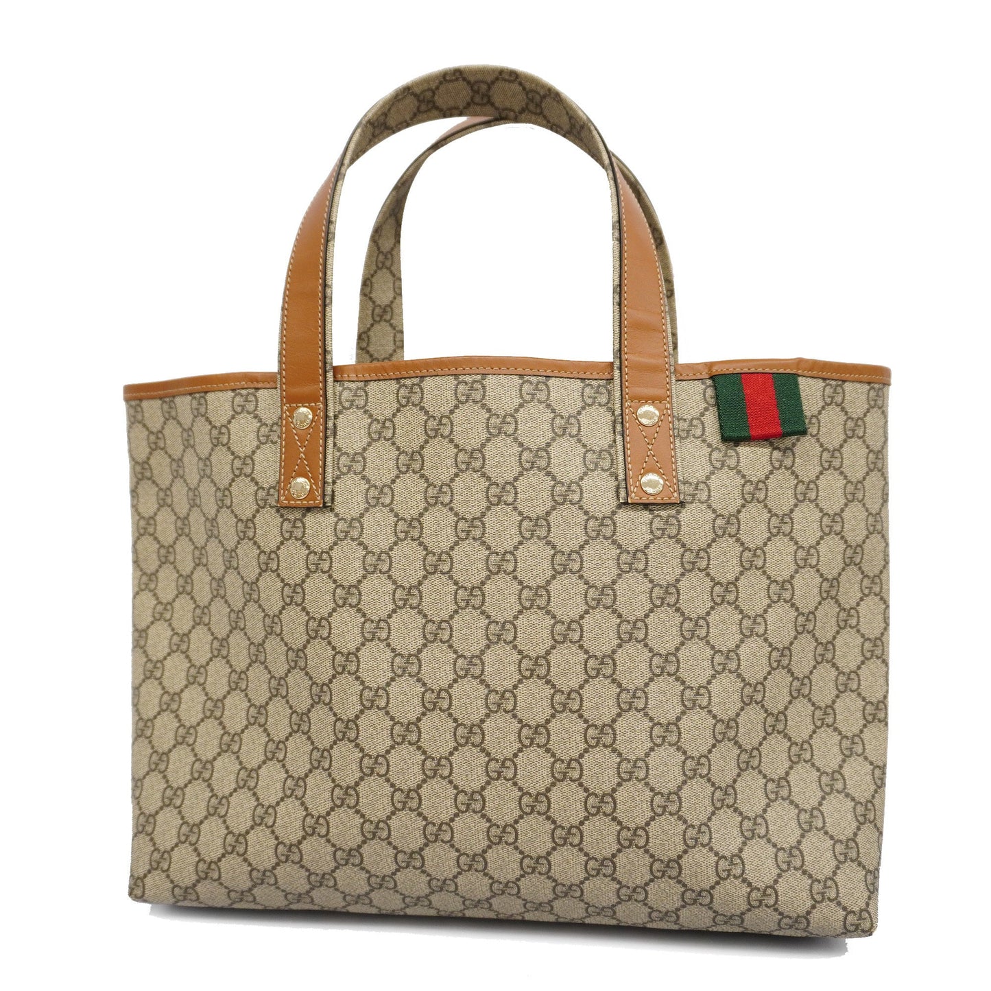 GUCCI Sherry Line 211134 Women's GG Supreme Tote Bag Beige