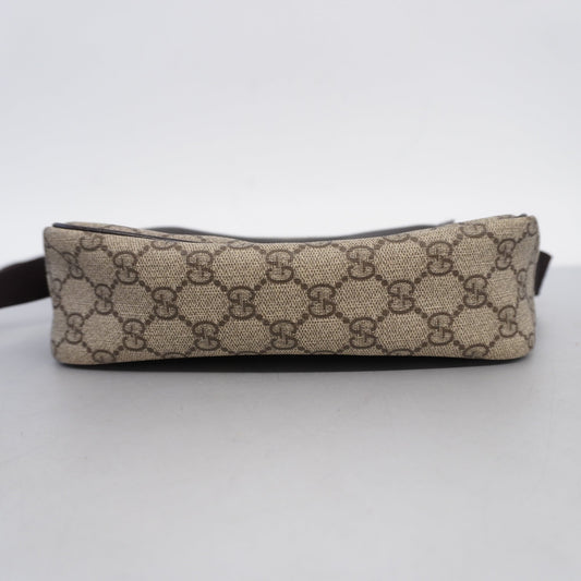 GUCCIAuth Shoulder Bag 114291 Women's GG Supreme,Leather Beige,Brown