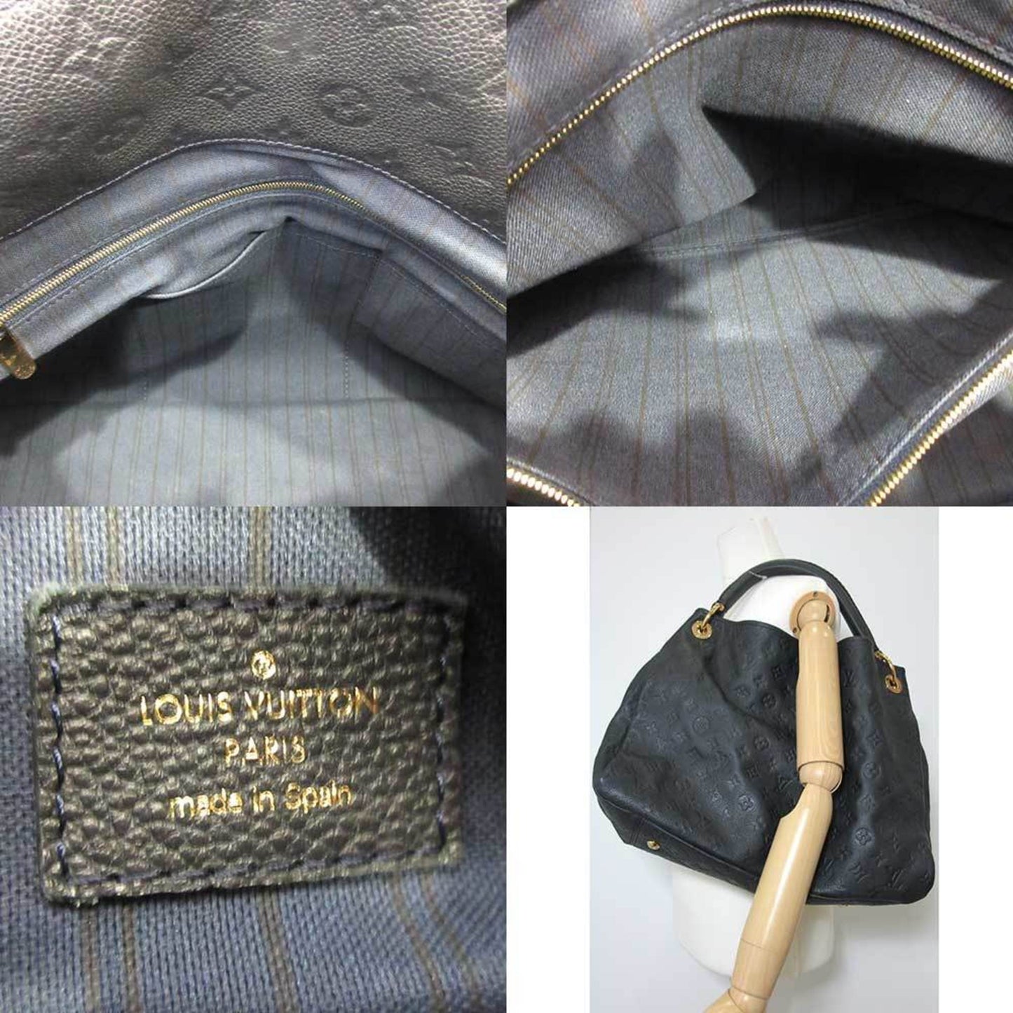 Louis Vuitton Bag Artie MM Amphini Dark Navy One Shoulder Semi-shoulder Women's Monogram Amplant M93448
