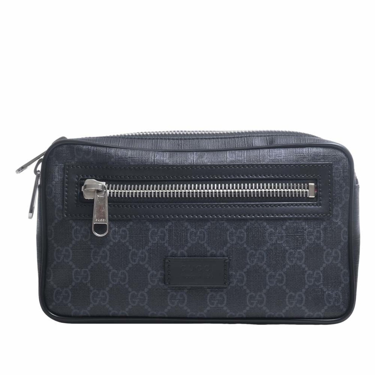 GUCCI GG Supreme Soft Belt Bag Waist 474293 Black Men's