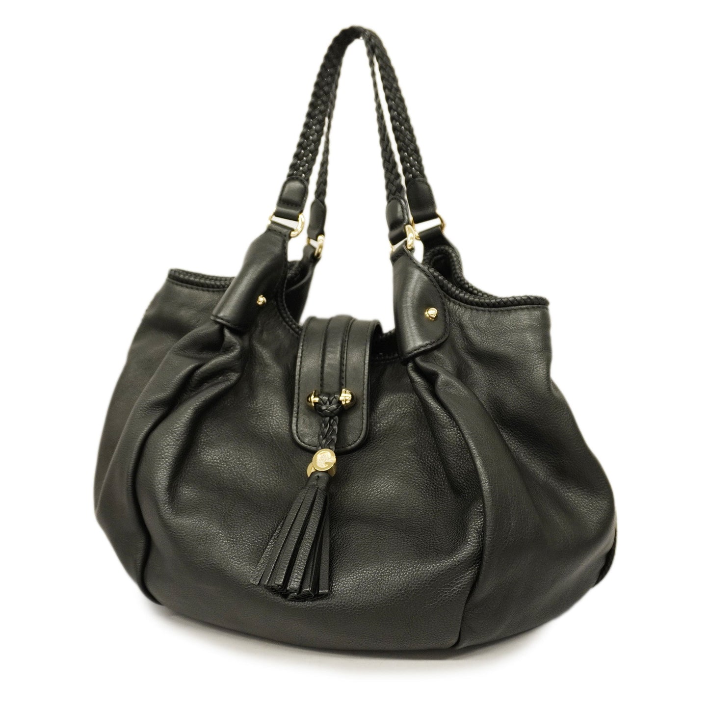 Gucci Marrakech 257029 Women's Leather Shoulder Bag Black