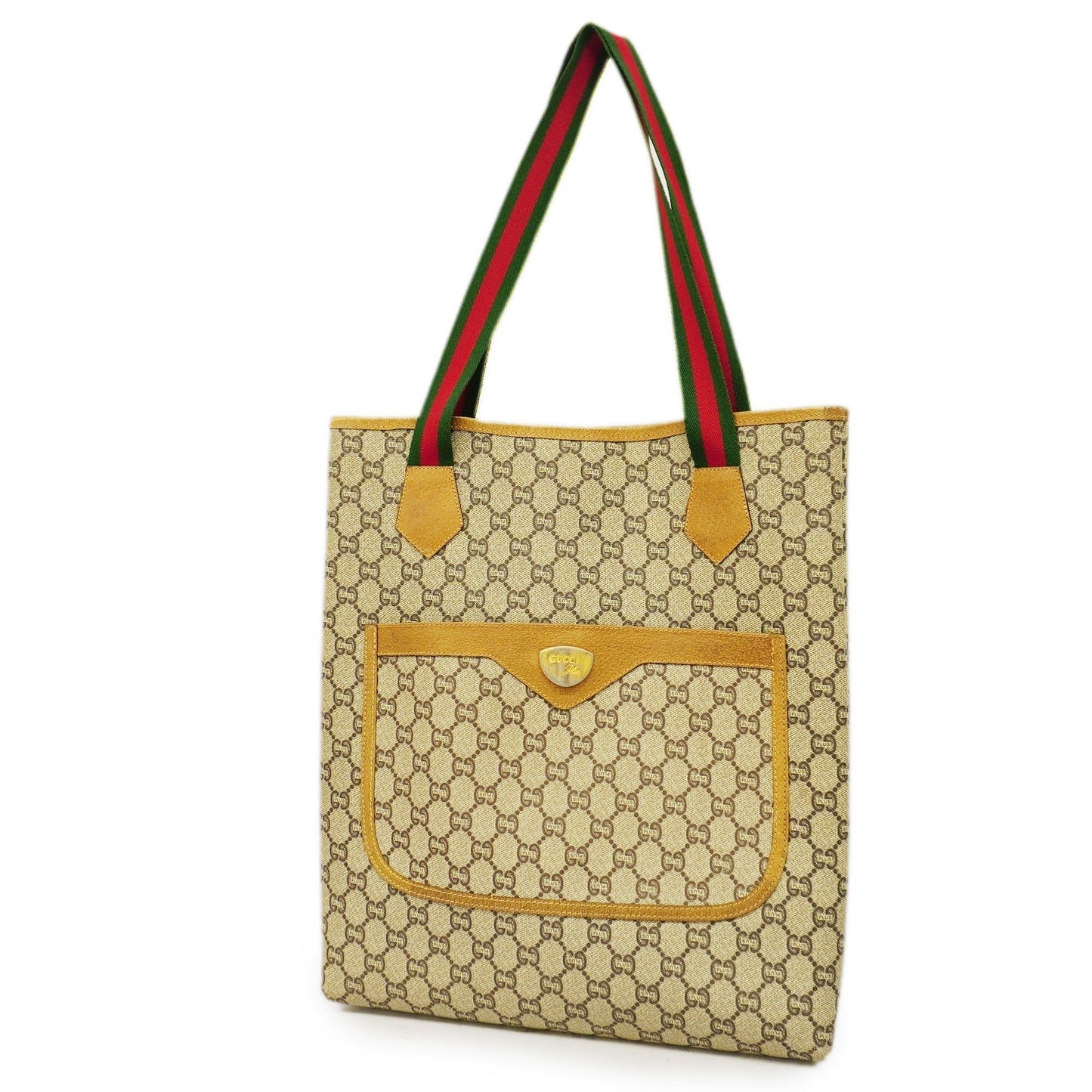 Gucci Plus Women's PVC,Leather Tote Bag Beige