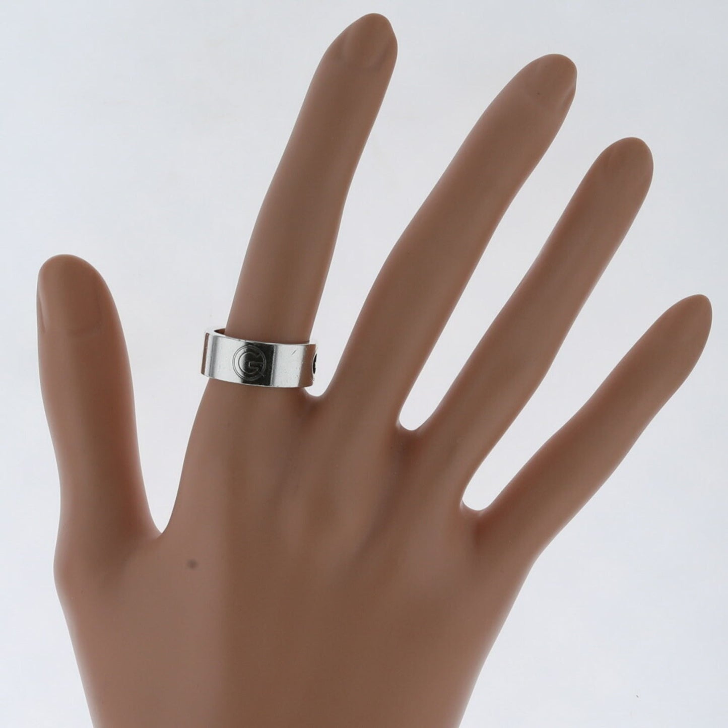 Gucci Ring G Wide Silver 925 Upper No. 13 Lower 15 Men's GUCCI