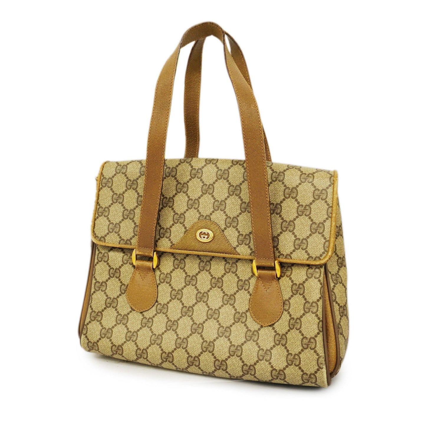Gucci HandBag 116 02 080 Women's GG Supreme HandBag Beige