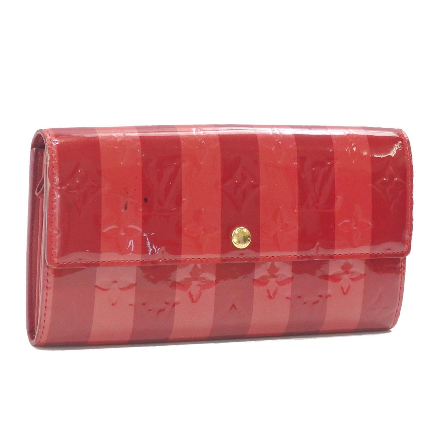 LOUIS VUITTON Bifold Long Wallet Vernirayeur Portefeuille Sara Women's M91716 Pomme d'Amour