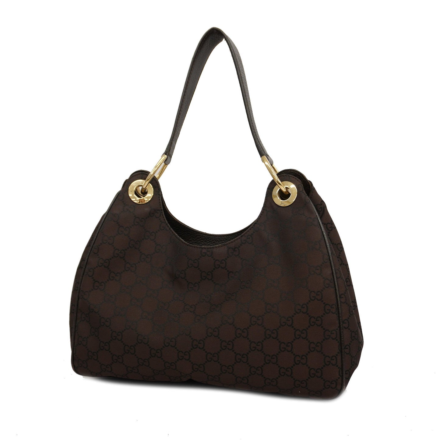 Gucci 257265 Women's Nylon Shoulder Bag Brown