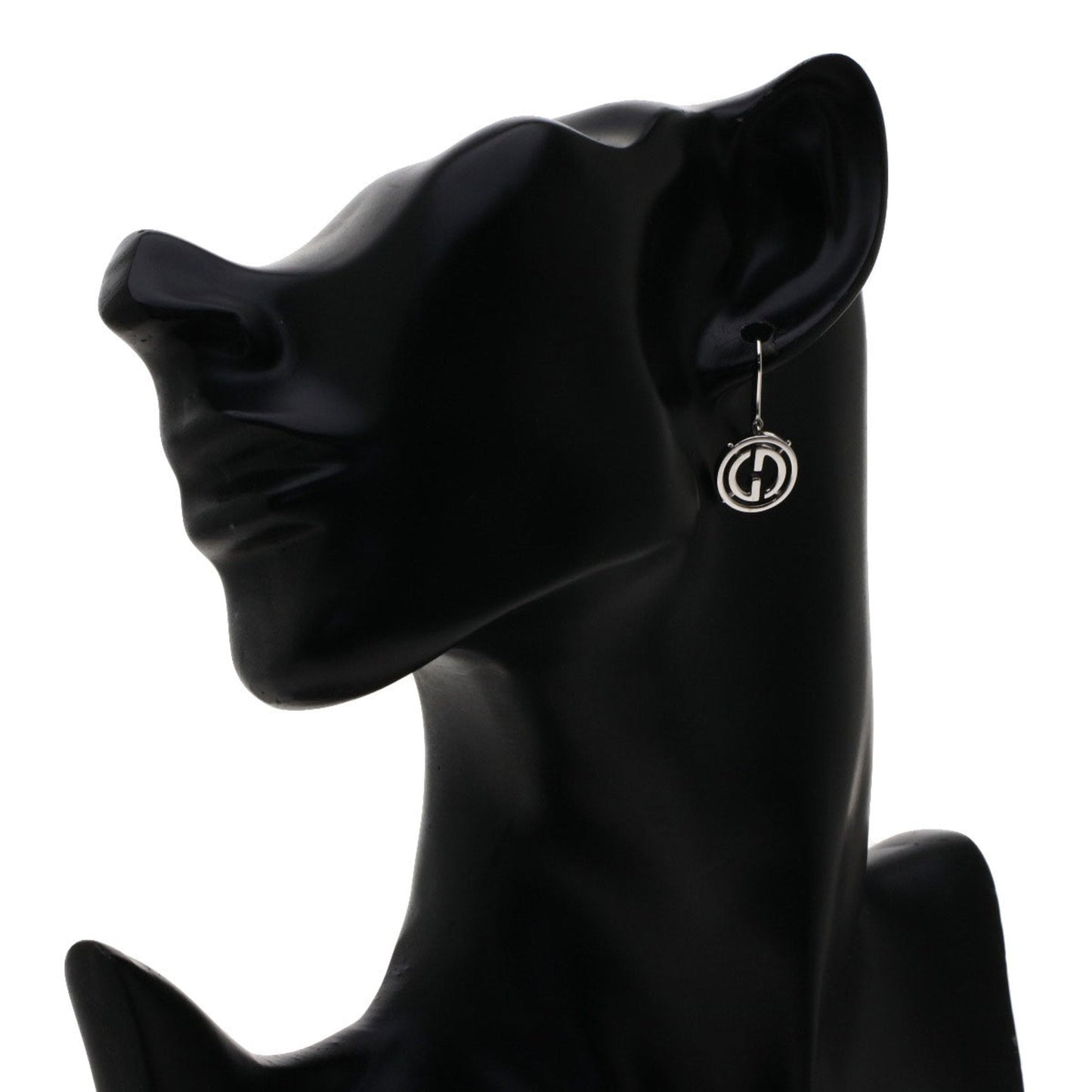Gucci motif earrings K18 white gold ladies GUCCI