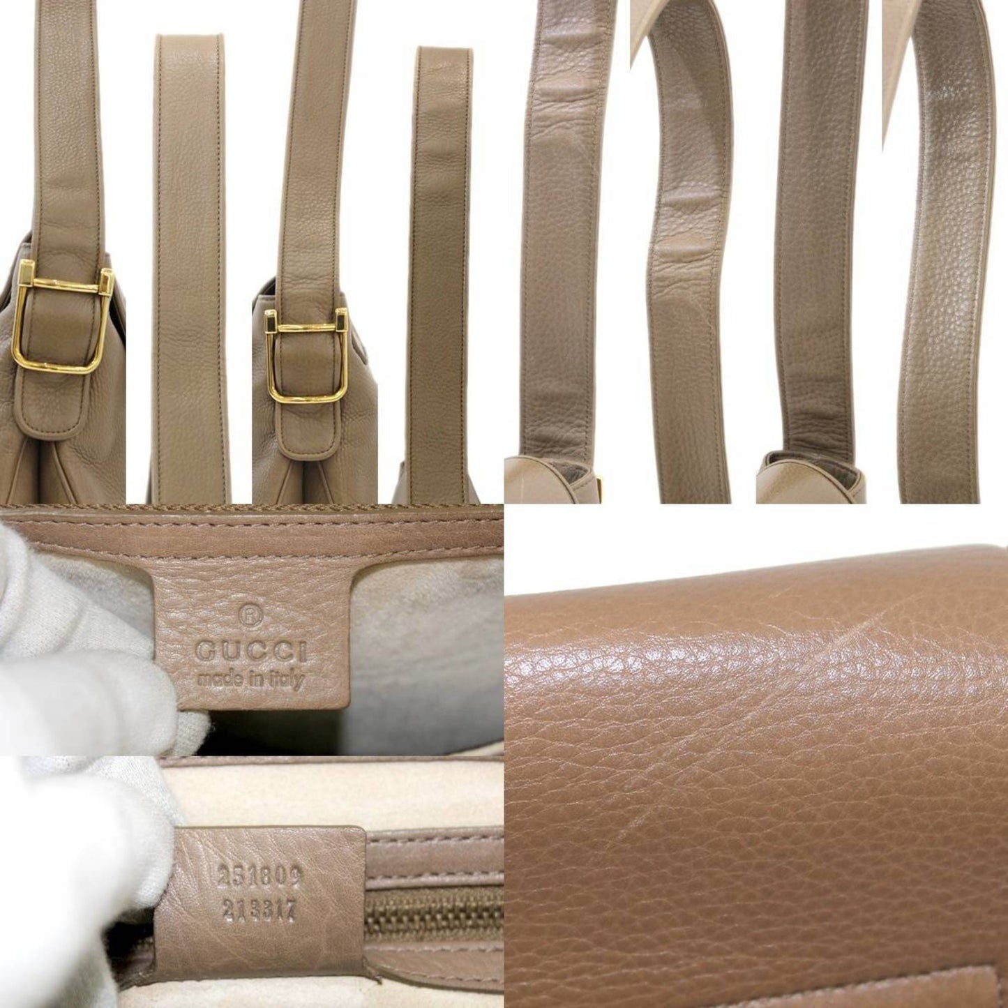 Gucci double G leather shoulder bag camel shop card ladies