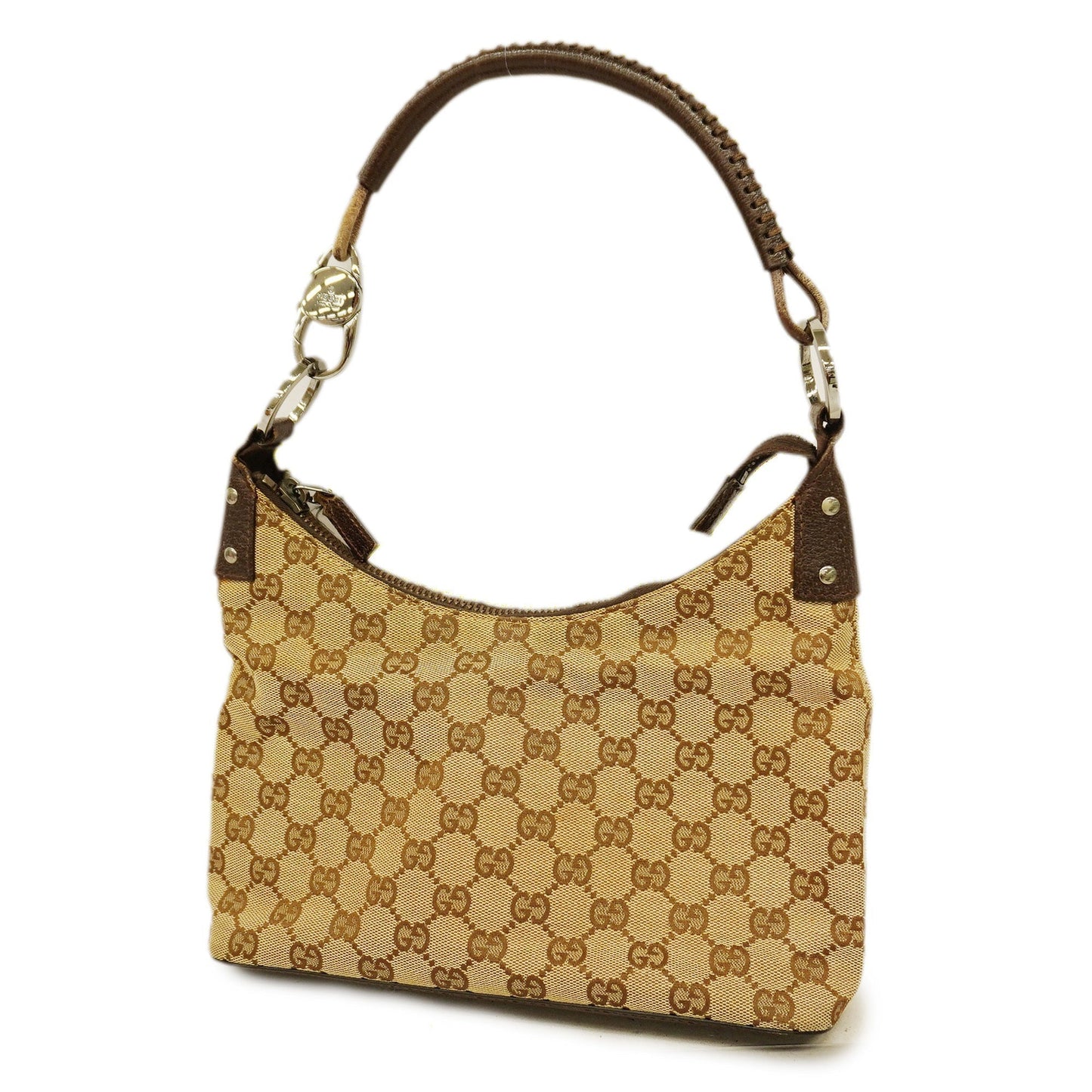 GUCCIAuth GG Canvas Shoulder Bag 115002 Women's Shoulder Bag Beige,Brown