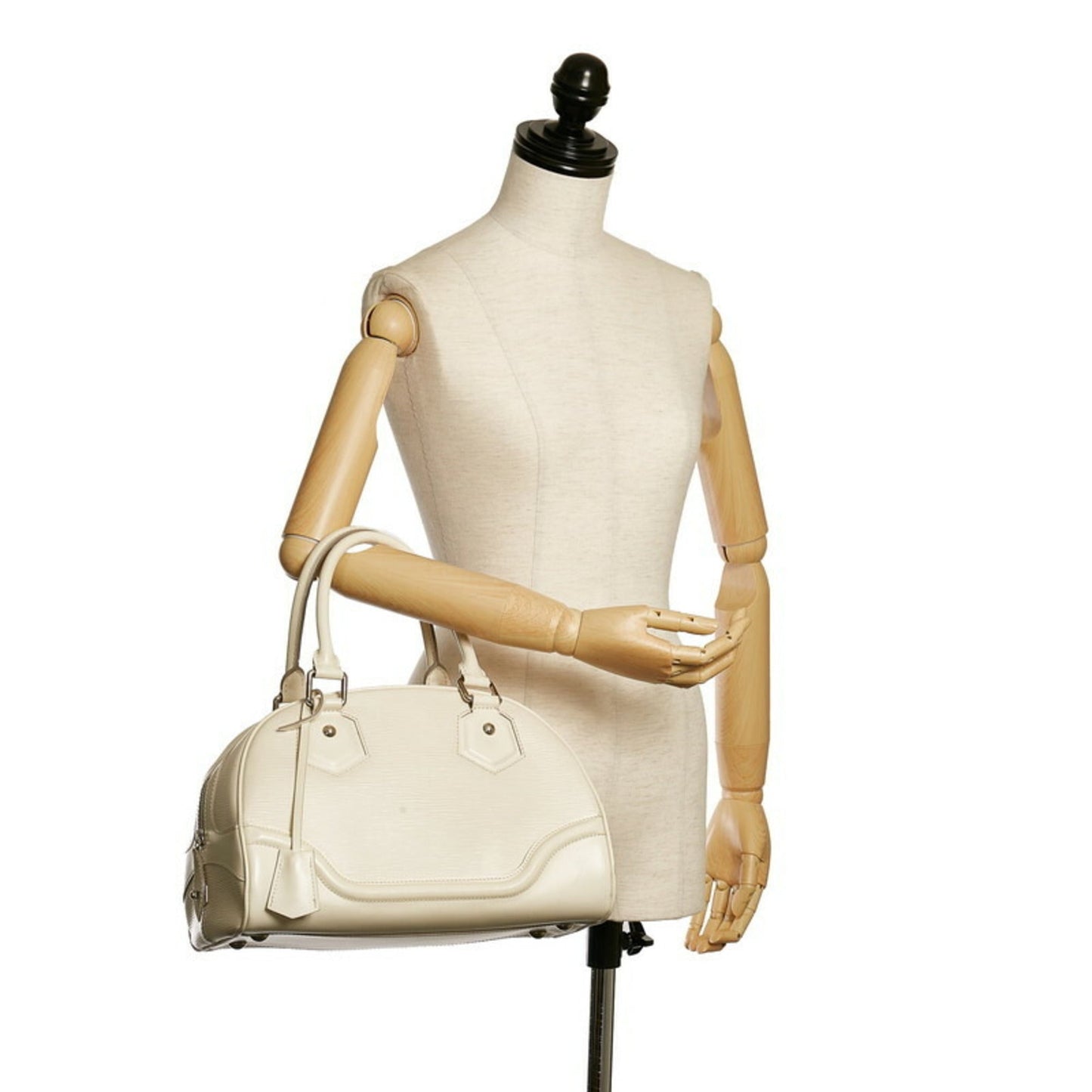 Louis Vuitton Epi Montaigne PM Handbag M5932J White Leather Ladies LOUIS VUITTON