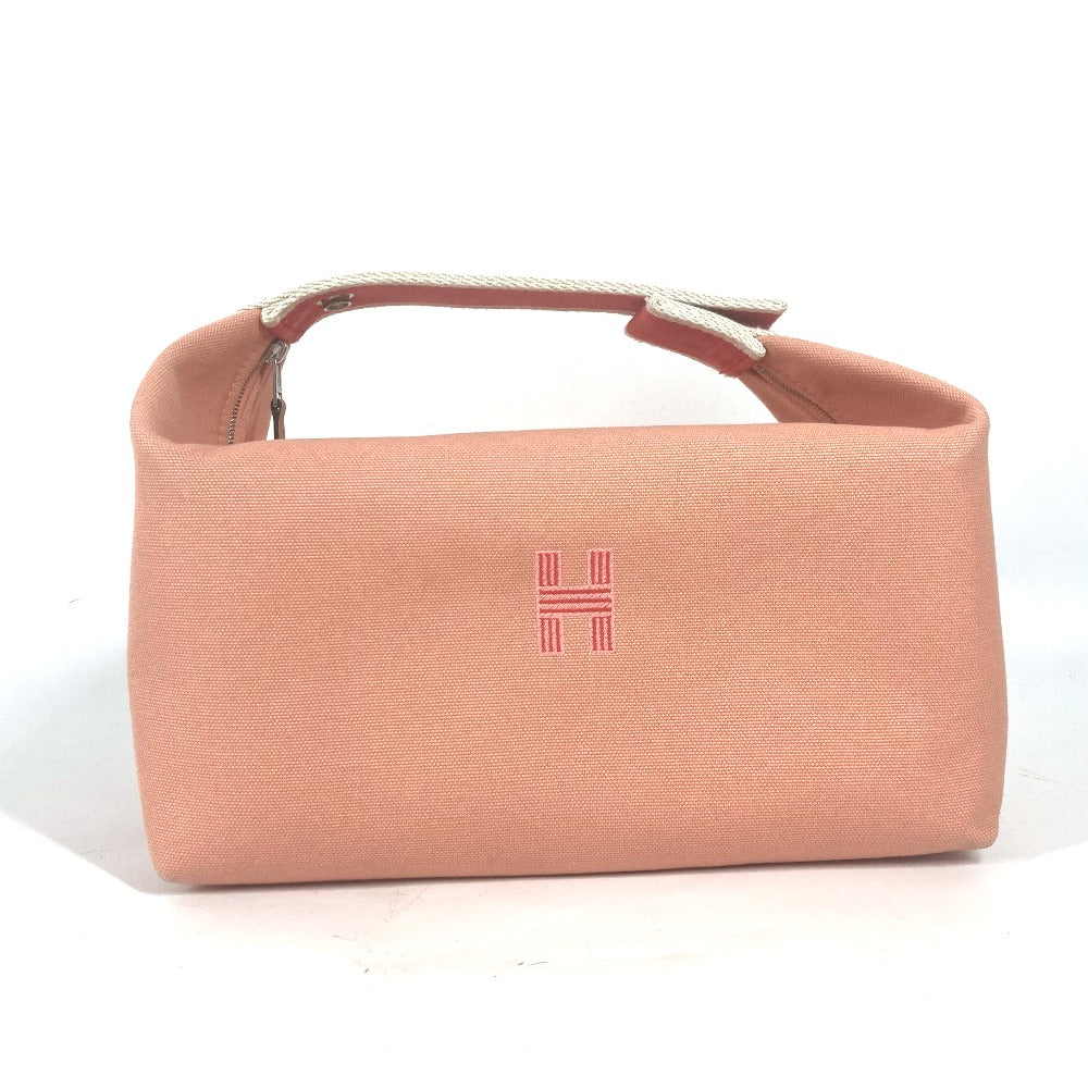 HERMES Handbag canvas pink BRIDE ABLACK GM Women Used