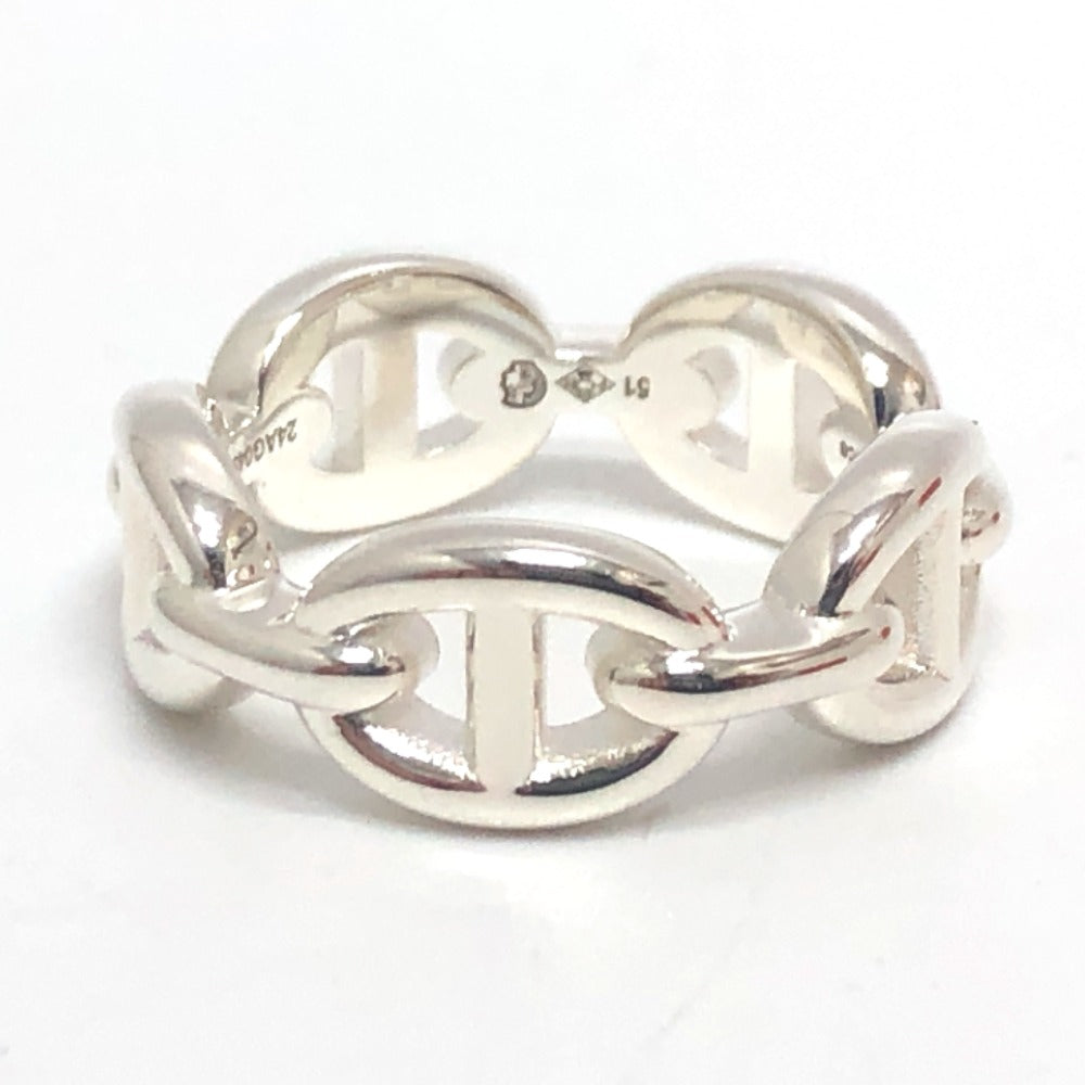 HERMES Ring SV925 Silver Chene Dunkle Enchant PM mens(Unisex) 51 Used