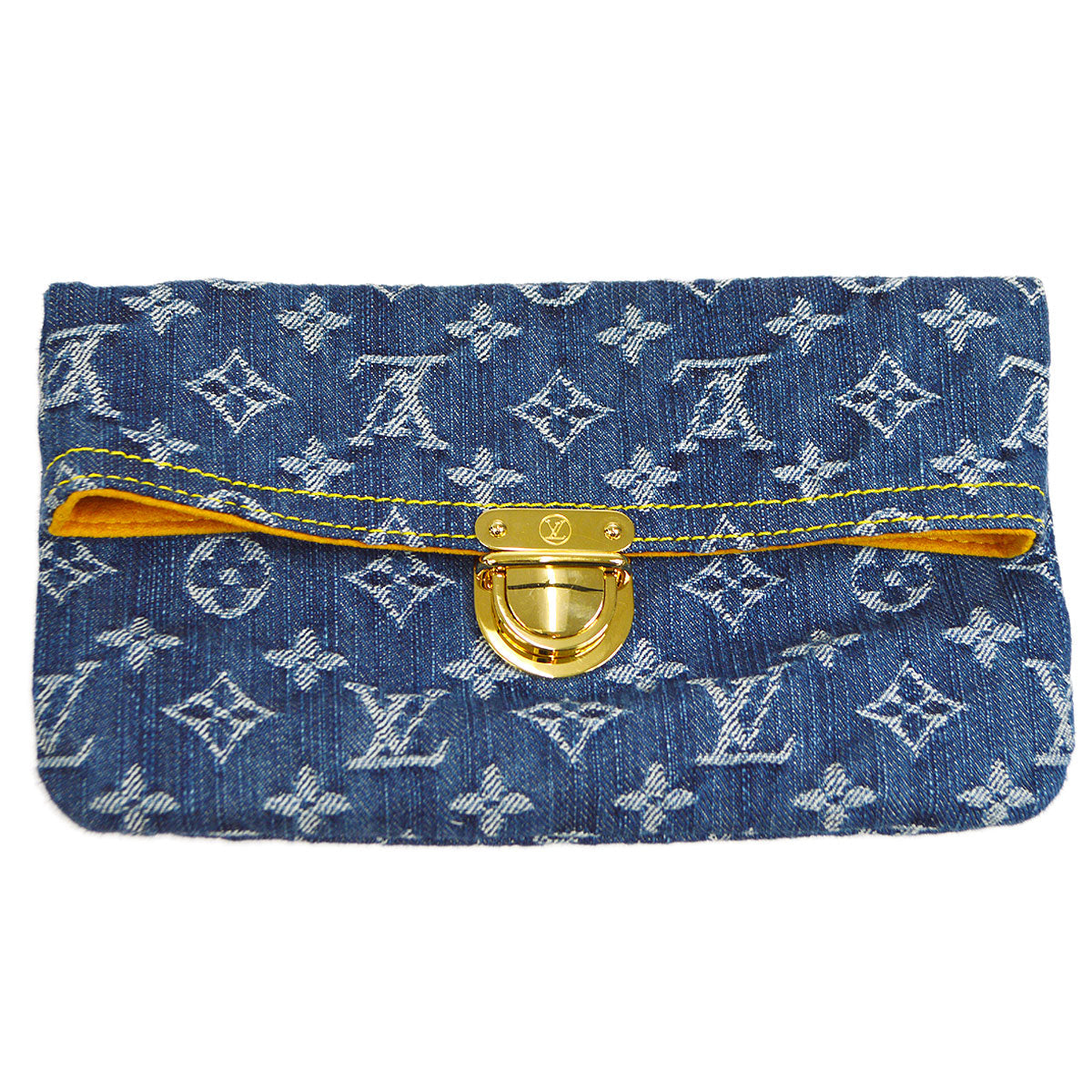 LOUIS VUITTON 2006 POCHETTE PRATT MONOGRAM DENIM M95007
