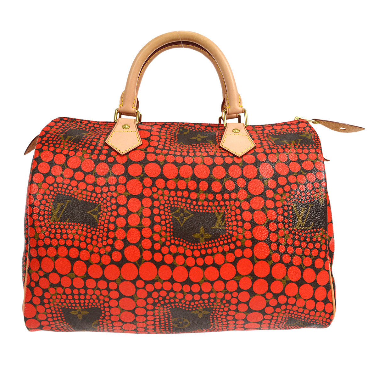 Louis Vuitton 2012 Yayoi Kusama SPEEDY 30 PUMPKIN DOT M40693 56876