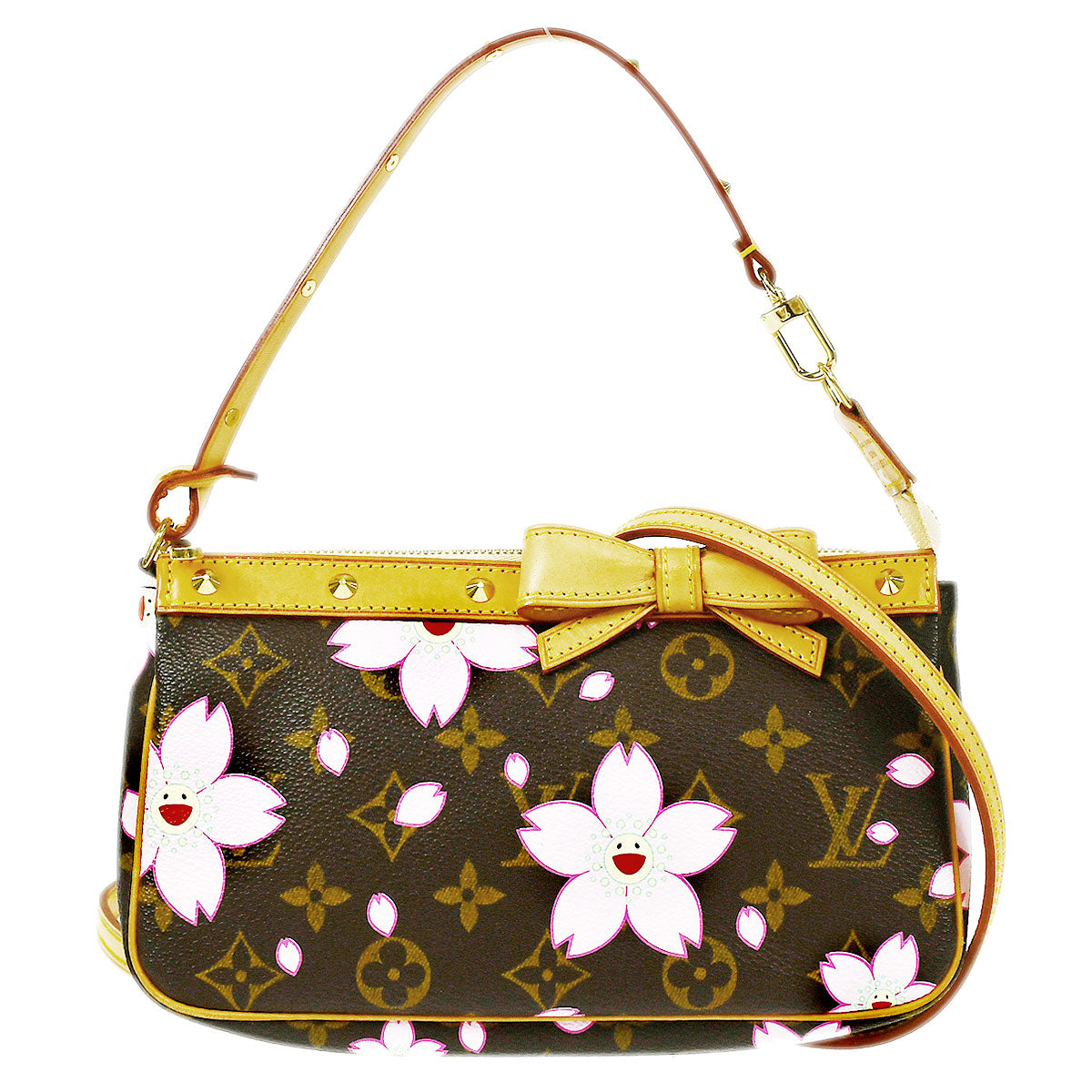 LOUIS VUITTON 2003 POCHETTE ACCESSOIRES 2WAY CHERRY BLOSSOM M92006
