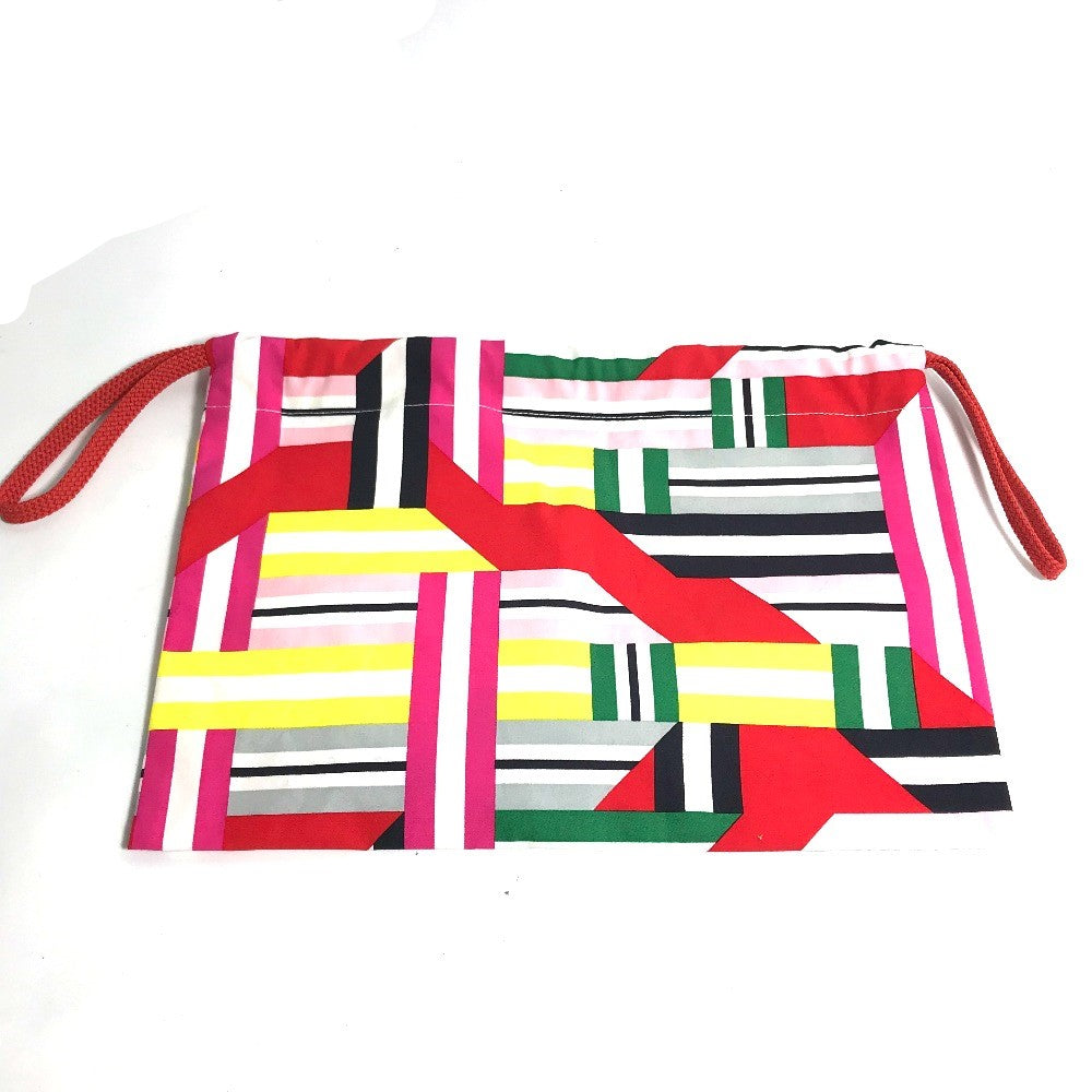 HERMES Pouch silk multicolor petit ash petit h