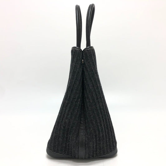HERMES Tote Bag Felt leather gray Garden party PM Women Used