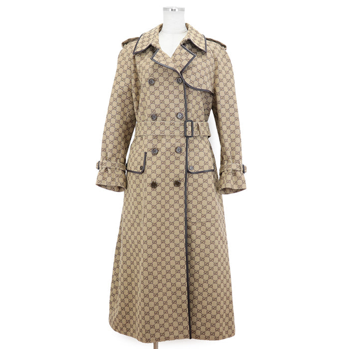 GUCCI coat cotton Beige, Brown 648997 Z8AMP 38