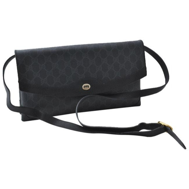 Gucci Supreme Guccissima Print Two Way Gray Leather And Gg Leather Shoulder Bag