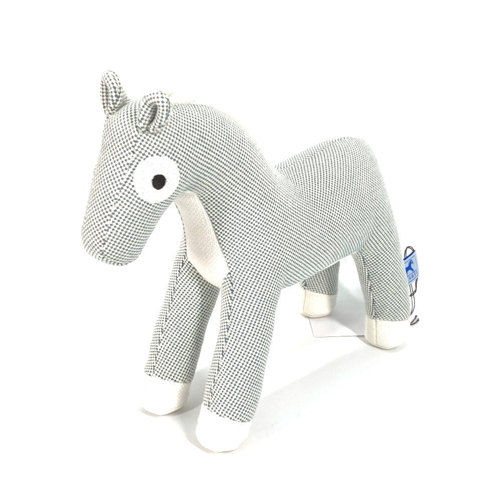HERMES Plush Doll cotton blue horse cheval Cheval Honore Epoppe Horse