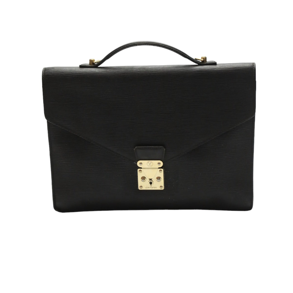 LOUIS VUITTON Business bag M54462 Epi Leather Noir Business bag Epi Porto de cuman bandouliere mens Used