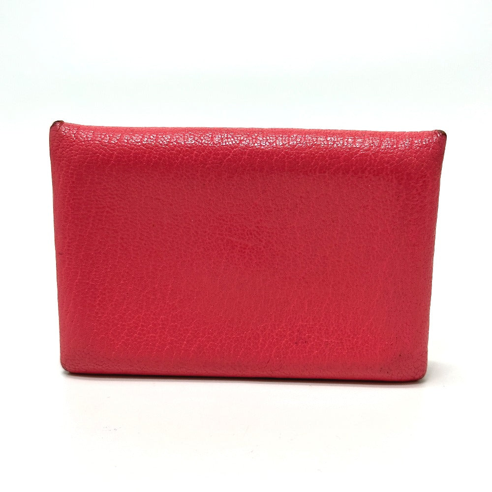 HERMES Card Case Epsom pink Business Card Holder Pass Case Calvi