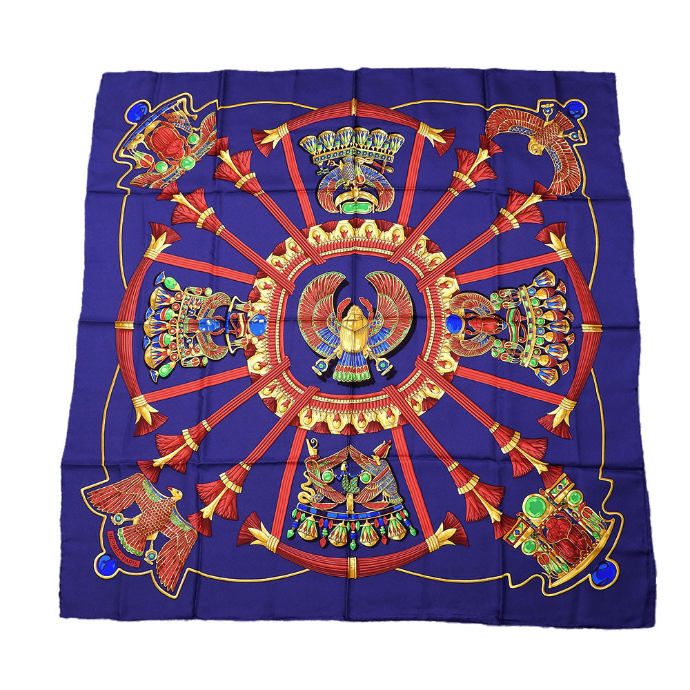 HERMES scarf silk Purple type Carre90 Women Used
