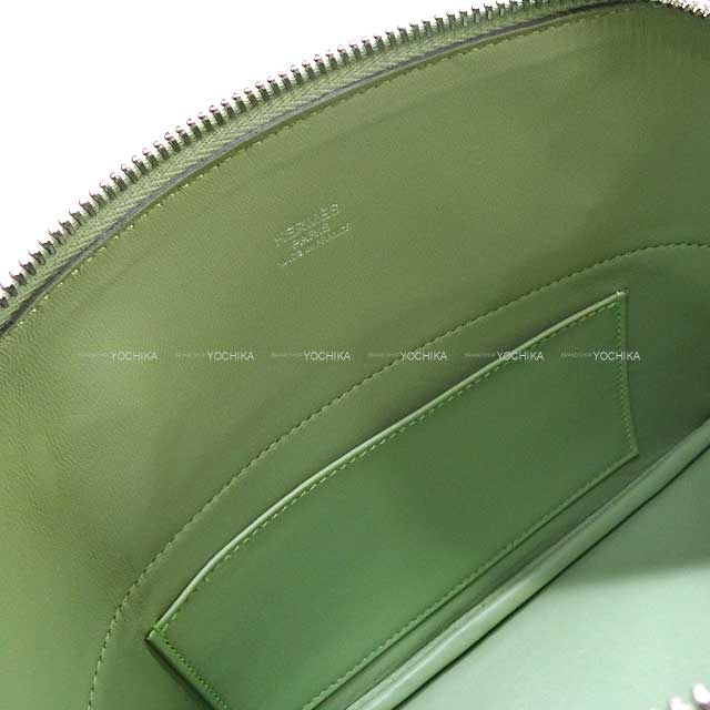 HERMES Shoulder bag Bolide27 Vert criquet Veau Epsom Silver HW Stamp