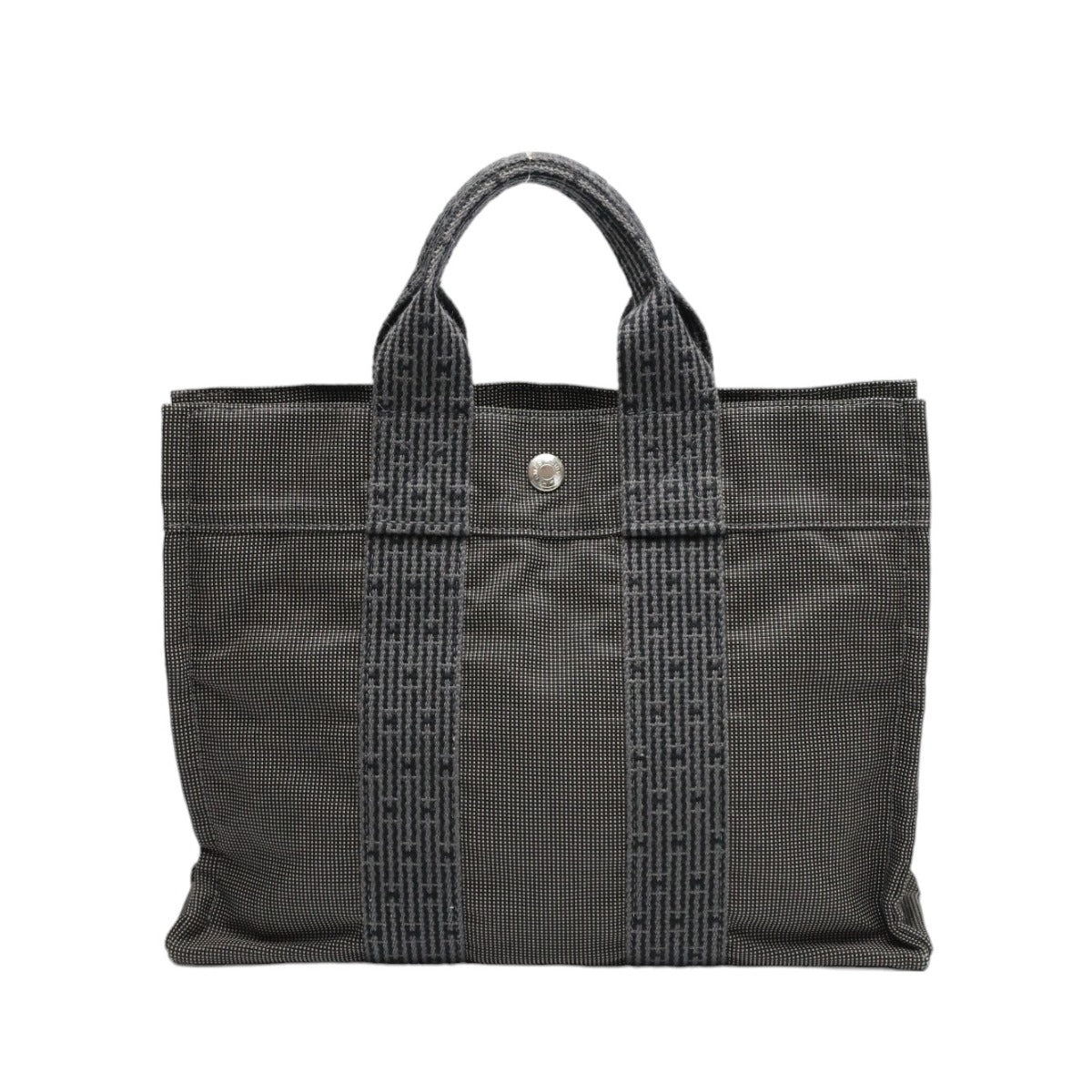 HERMES Handbag canvas gray Handbag Her Line unisex(Unisex) Used
