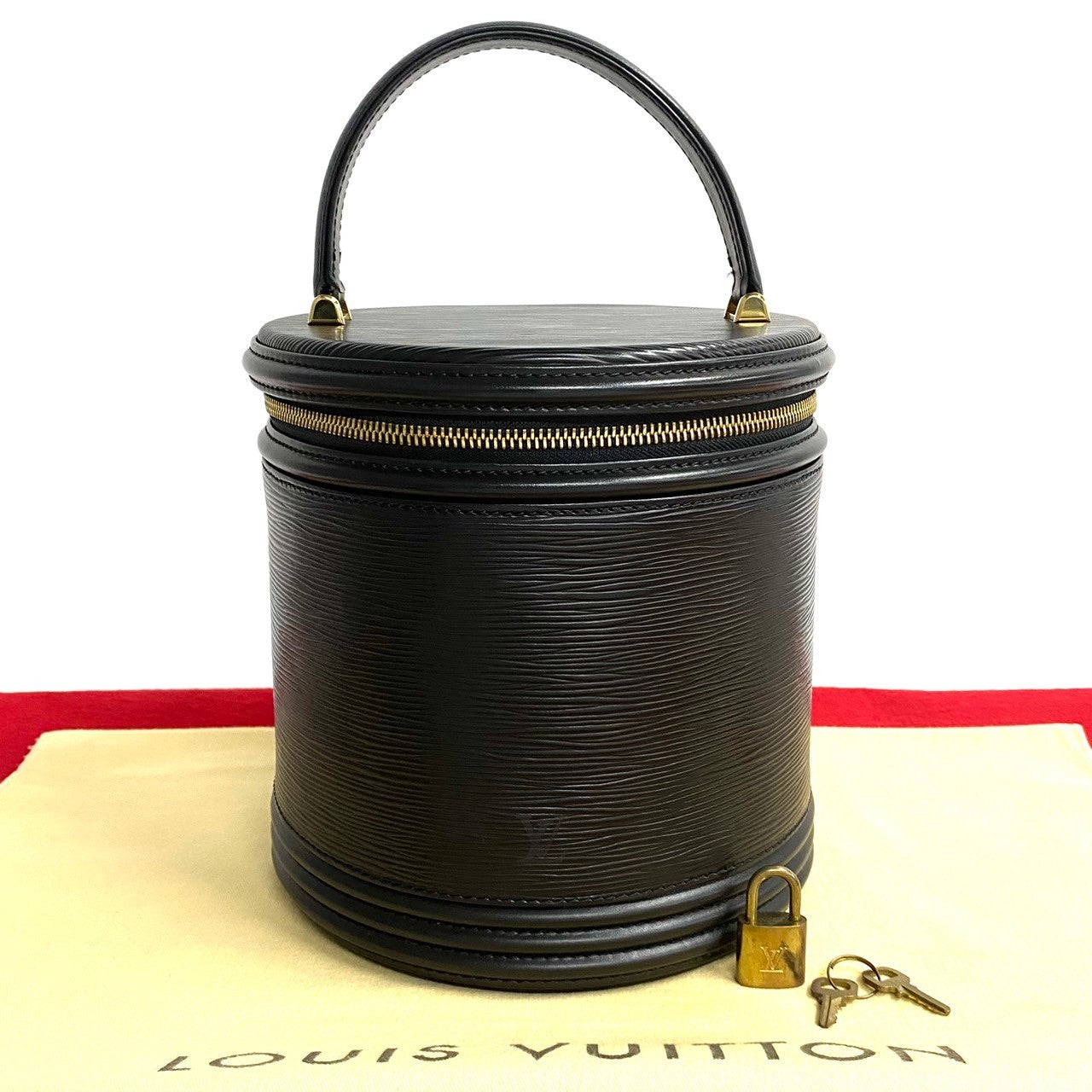 LOUIS VUITTON Handbag Epi Leather black Epi Cannes