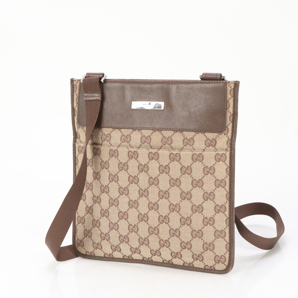 GUCCI Shoulder Bag 019 0343 GG canvas Brown GG canvas