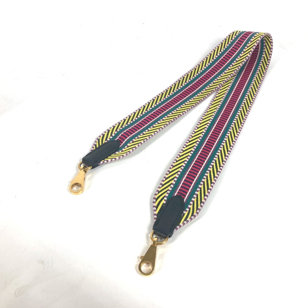 HERMES Shoulder strap Canvas / leather multicolor Sangle Kaval Women Used